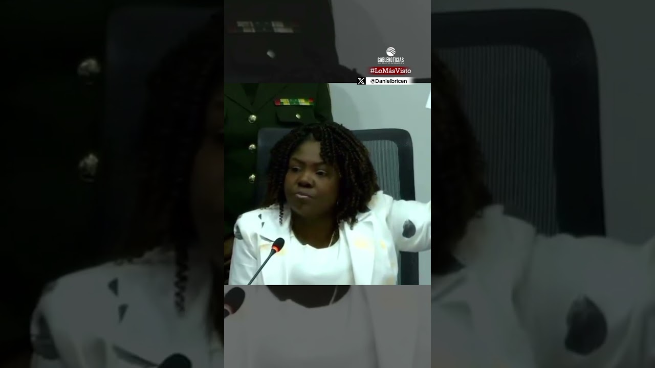 Francia M&aacute;rquez durante debate de control pol&iacute;tico: 