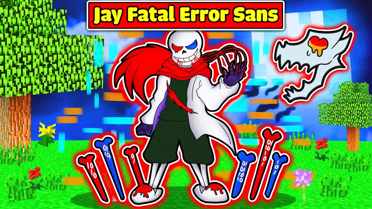 JAYGRAY SỞ HỮU THÀNH CÔNG SỨC MẠNH CỦA FATAL ERROR SANS TRONG MINECRAFT*SIÊU SỨC MẠNH KẾT HỢP 🌈🌌✨