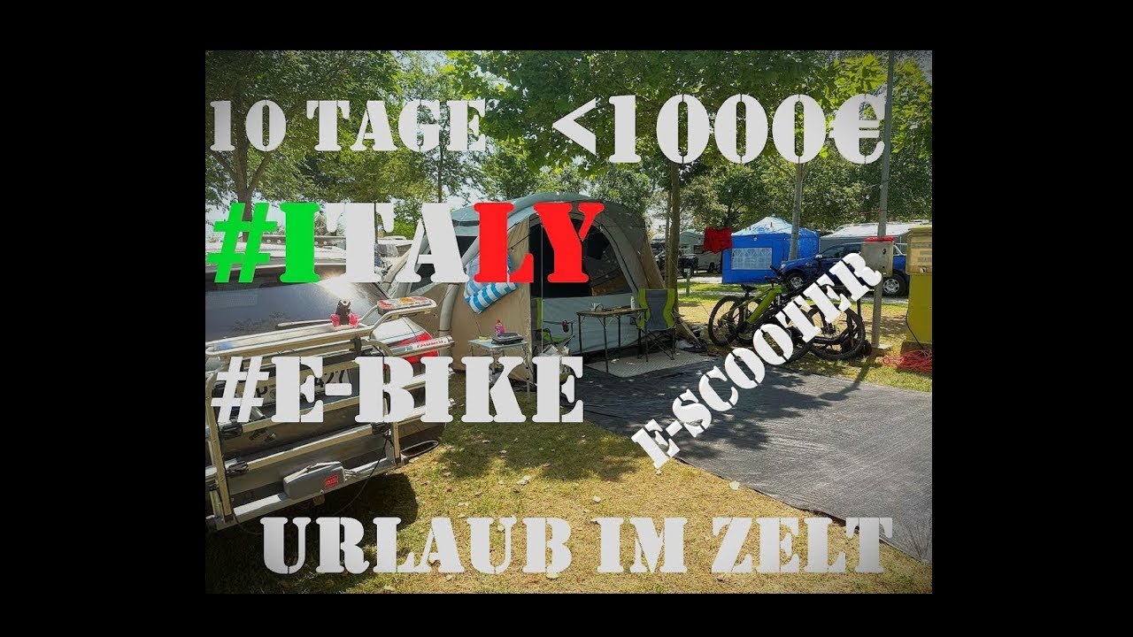 10 Tage Strand Urlaub zu zweit unter 1000€ | Anfänger Zelt Camping | Marina di Venezia Tour | Teil 1