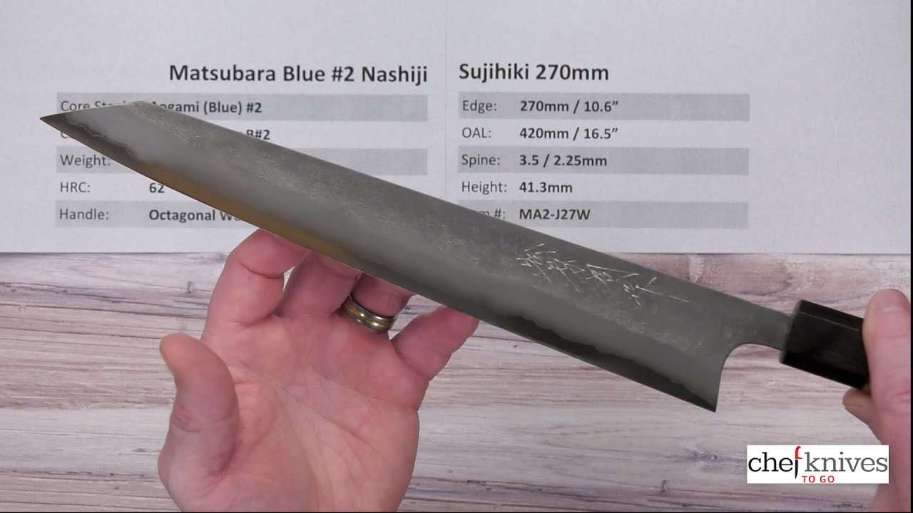 Matsubara Blue #2 Nashiji Sujihiki 270mm Quick Look
