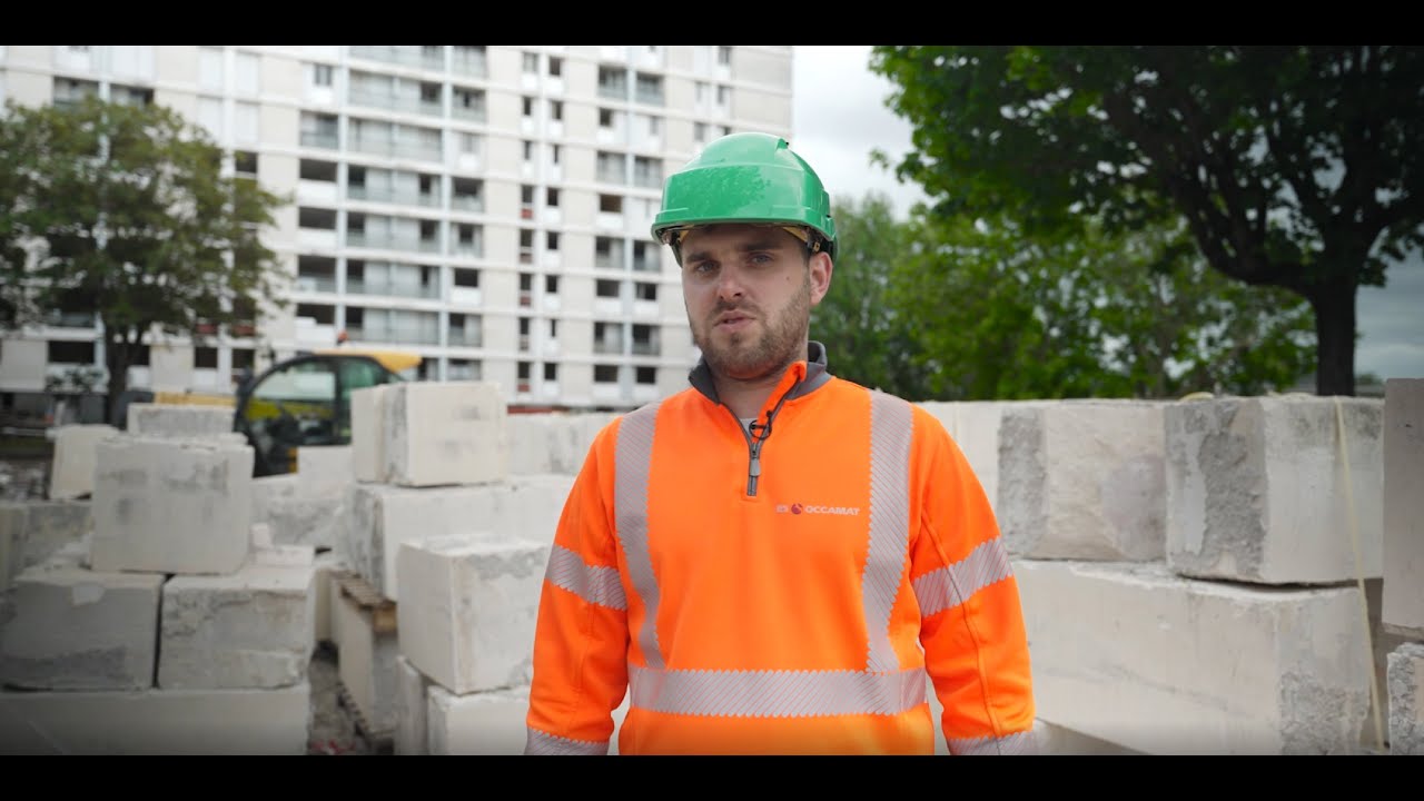 OCCAMAT - Réemploi sur le chantier SANITAS à TOURS