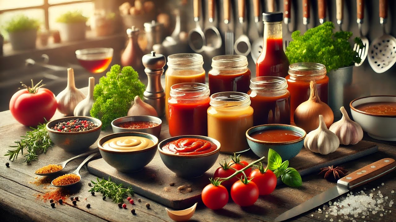 Les sauces & Les fonds de base en cuisine الصلصات وأنواع المرق