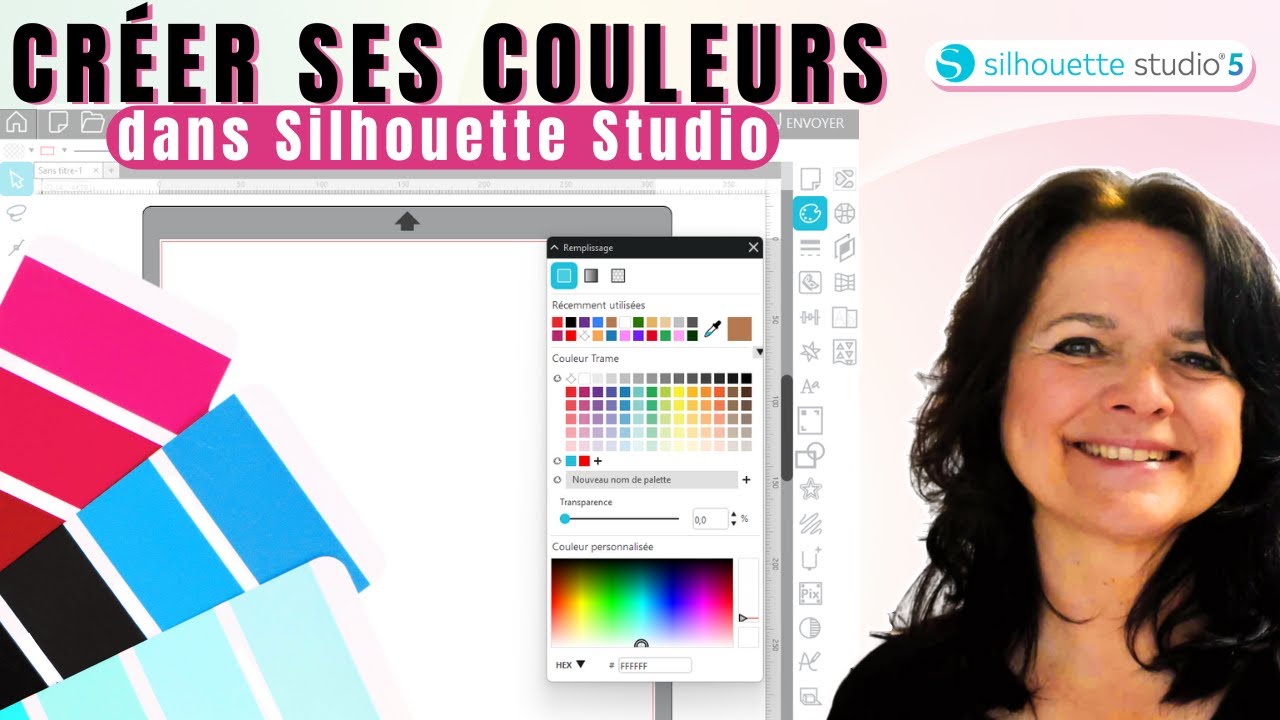 CRÉER ses PALETTES de COULEURS dans SILHOUETTE STUDIO – Codes HEX & RGB, astuces Print & Cut