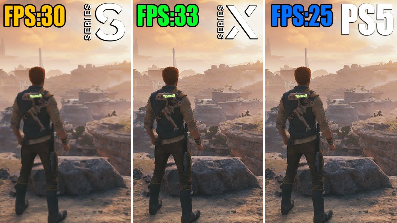 Star Wars Jedi: Survivor Xbox Series S vs. Series X vs. PS5 Comparison | Loading, Graphics, FPS