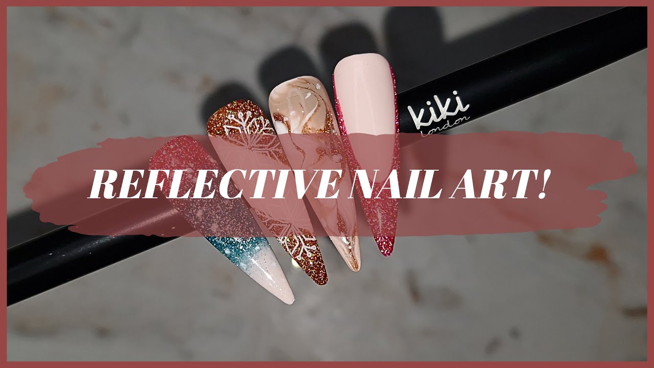 REFLECTIVE GLITTER NAIL ART | NAIL TUTORIAL WITH GEL POLISH!