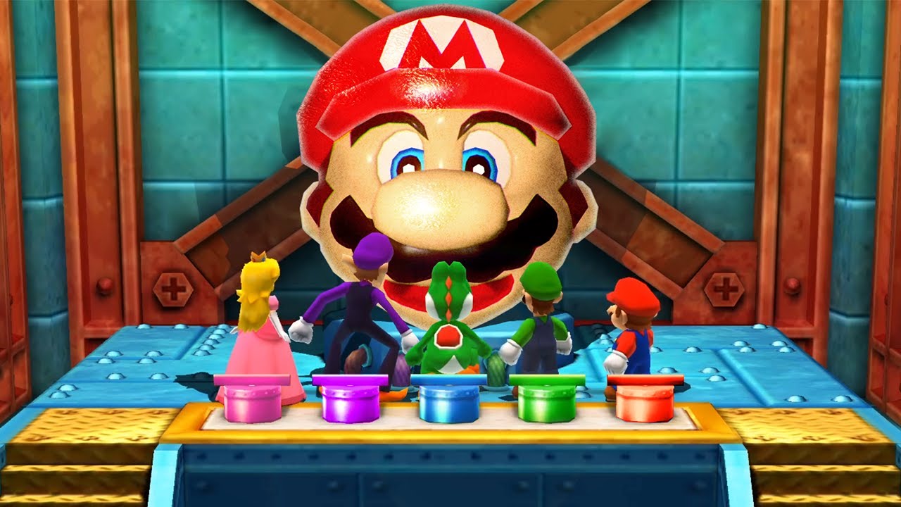 Mario Party The Top 100 MiniGames - Luigi Vs Mario Vs Yoshi Vs Peach (Master Diffculty)