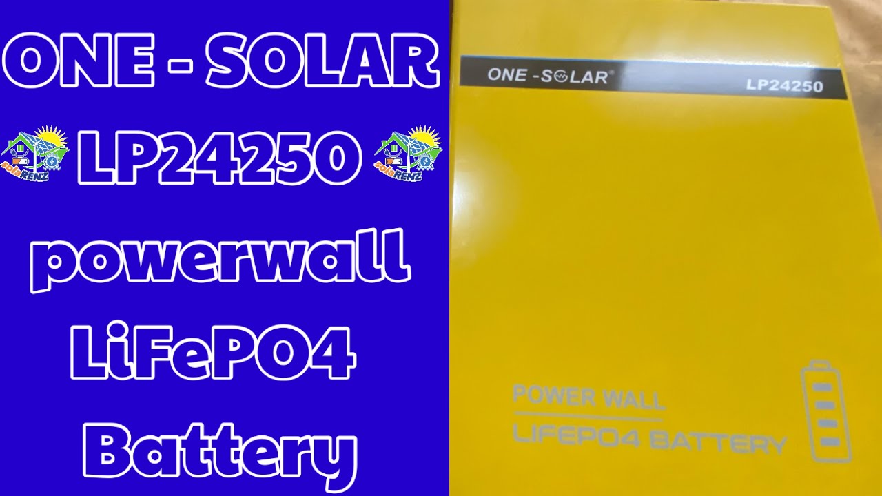 POWER WALL LiFePO4 BATTERY | ONE - SOLAR LP24250. 250Ah | 6,400 Kwh!