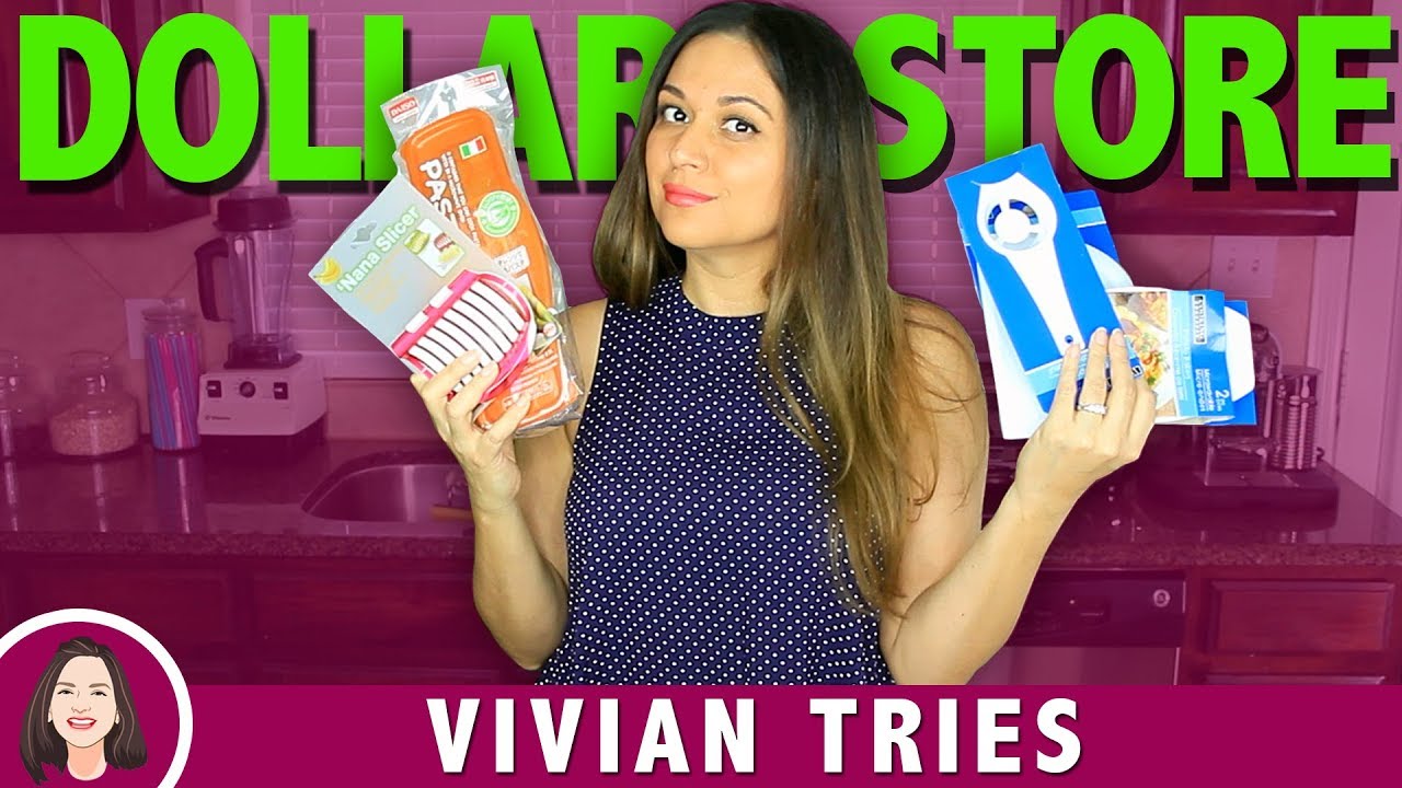 6 WEIRD DOLLAR STORE KITCHEN ITEMS!!! |  VIVIAN TRIES HAUL