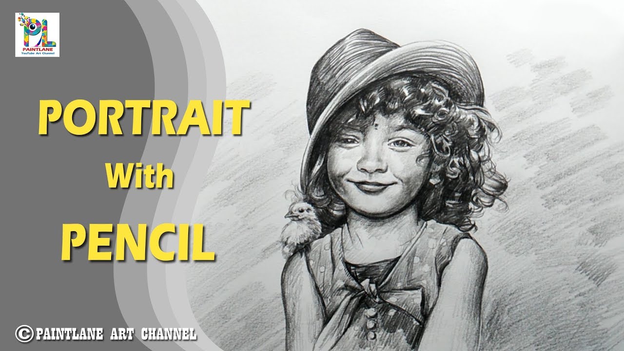 How To Draw Portrait of A  Girl with Hat | Drawing _Shading