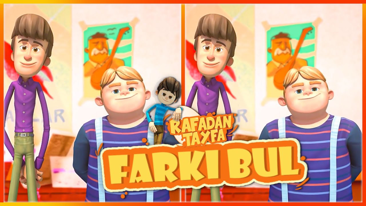 Rafadan Tayfa Farkı Bul Fotoğraf Bulmacaları Oyunu | Fark Bulmacası Videosu 2