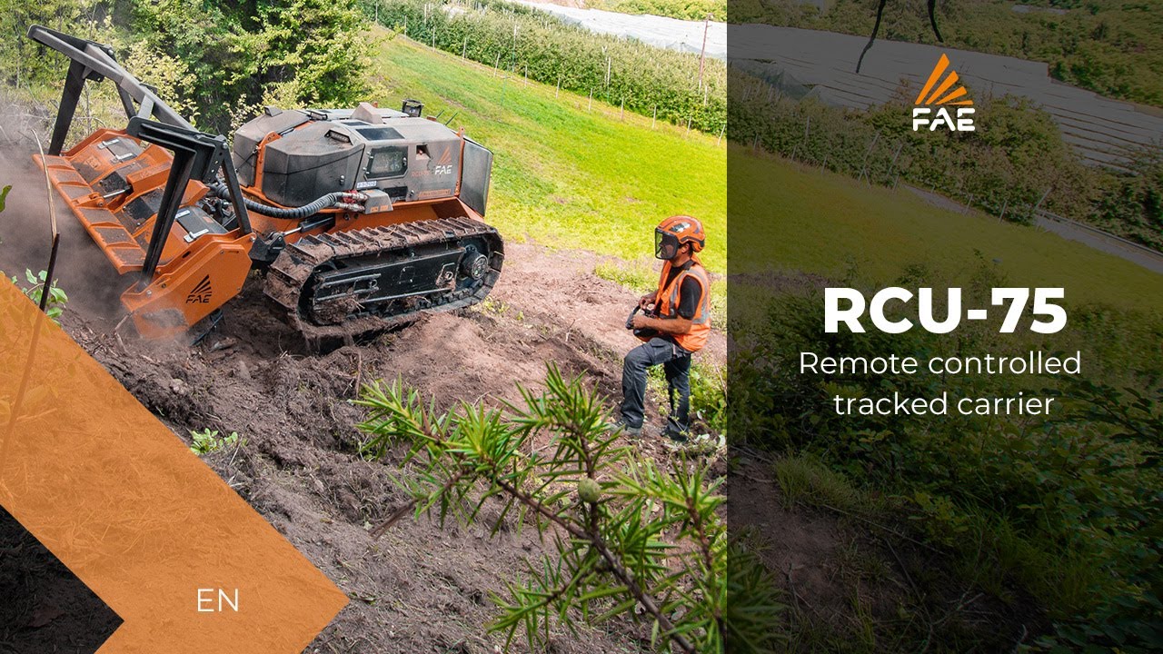 Compact yet powerful remote controlled tracked carrier