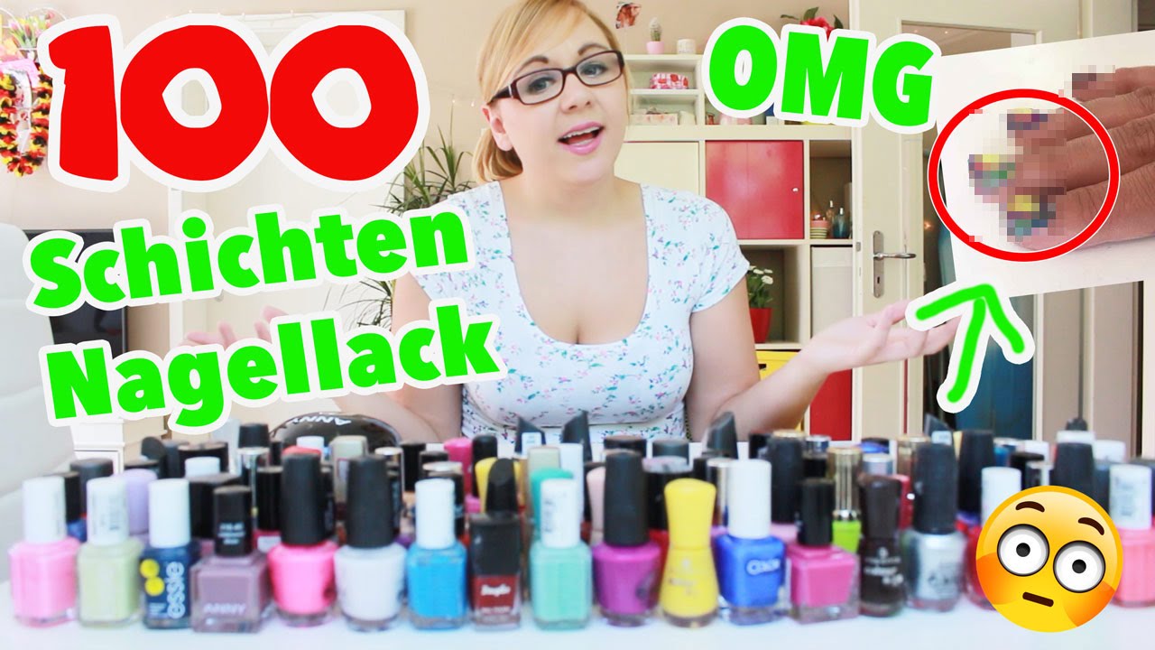 100 SCHICHTEN NAGELLACK - der DIY TEST / 100 Coats of Nail Polish