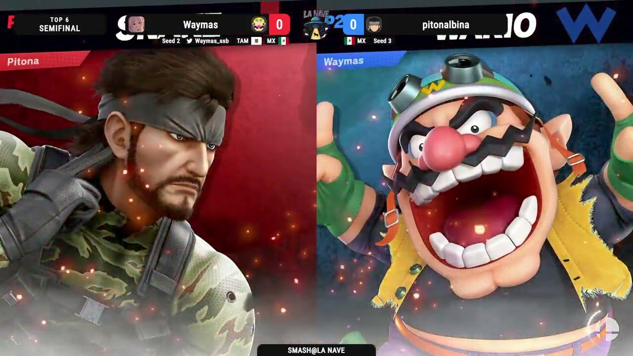 Smash@La Nave - Winners Semis - Pitonalbina(Snake) vs Waymas(Wario)