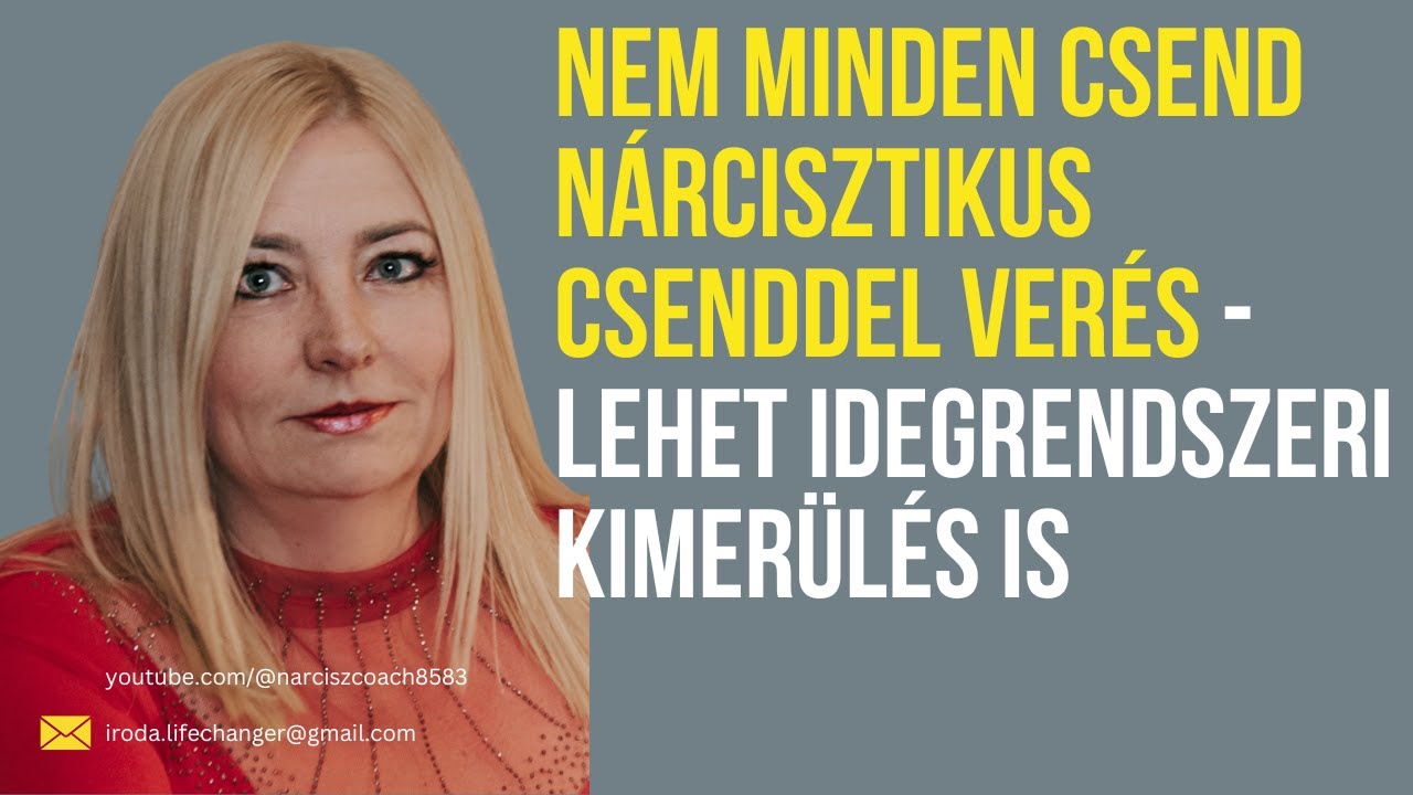 Nem minden csend nárcisztikus csenddel verés