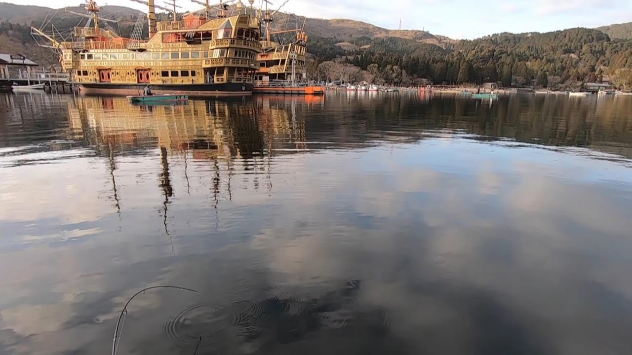 芦ノ湖でルアー釣り　爆釣　2021.03.04　Trout Fishing Hakone Japan