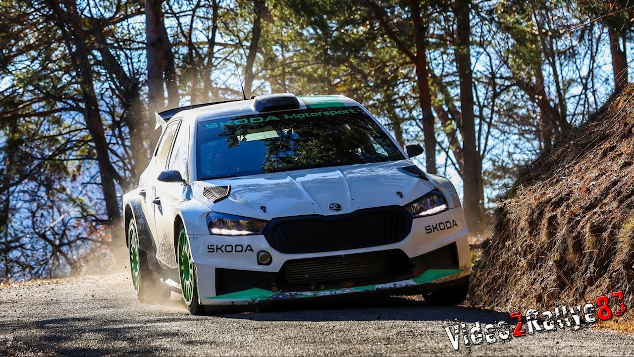Test Monte Carlo 2024 | Solberg Oliver | Skoda Fabia Rs Rally2 By PapaJulien