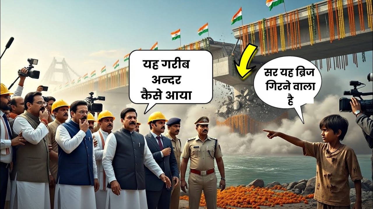 सर, ये ब्रिज गिरने वाला है... अभी सबको बताइए, वरना सब मारे जाएंगे, गरीब बच्चा चीखा सब हैरान | Story