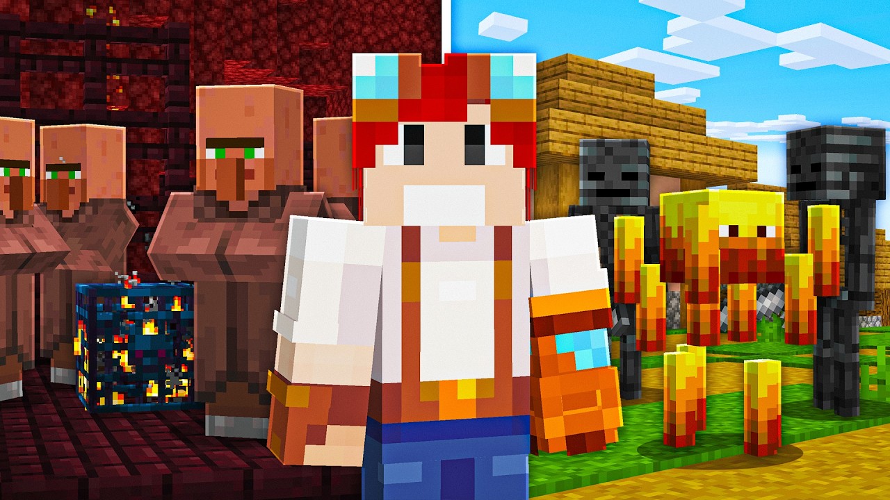 TODOS OS MOBS são ALEATÓRIOS no minecraft