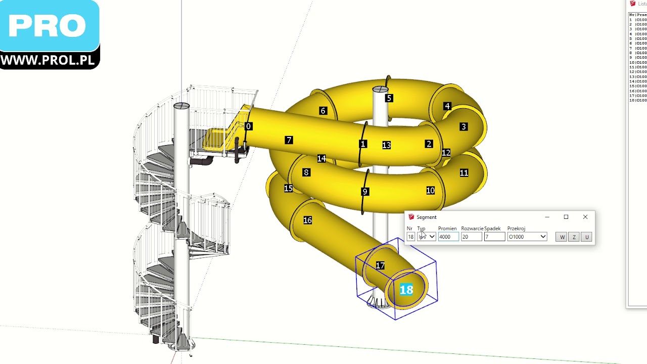 We design the shape of a water slide