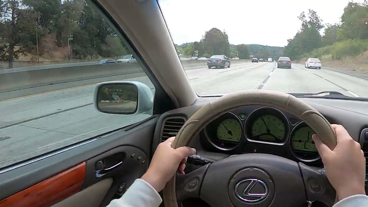 2002 Lexus GS 300 highway cruising pov