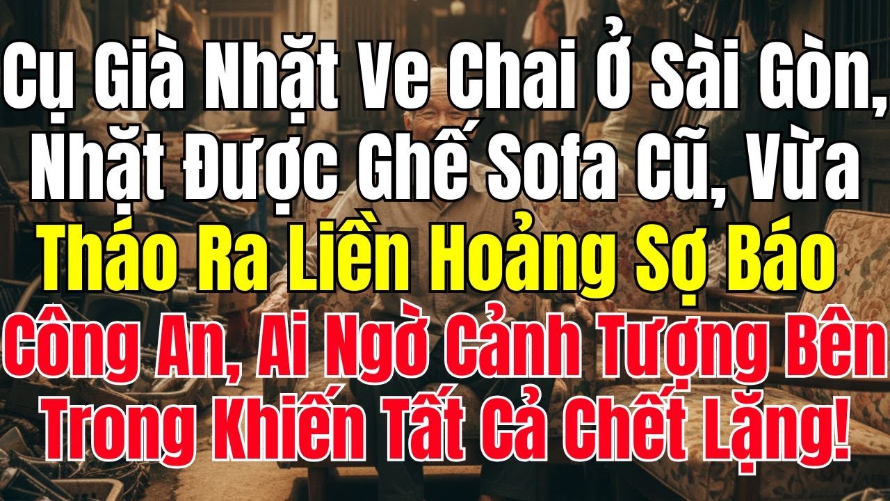 Cụ Già Nhặt Ve Chai Ở Sài Gòn Bị Shock Khi Nhặt Được Ghế Sofa Cũ