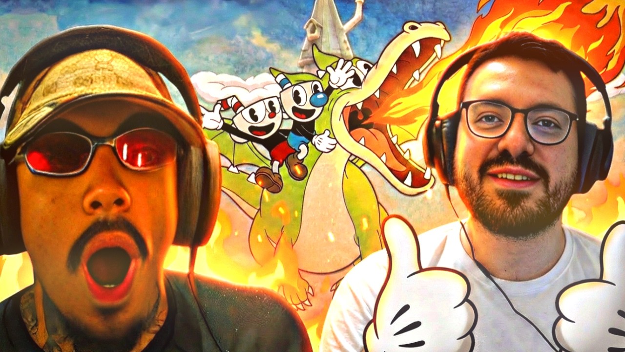 CHEGAMOS NO FINAL? Yagostoso e Snopey Jogando CupHead
