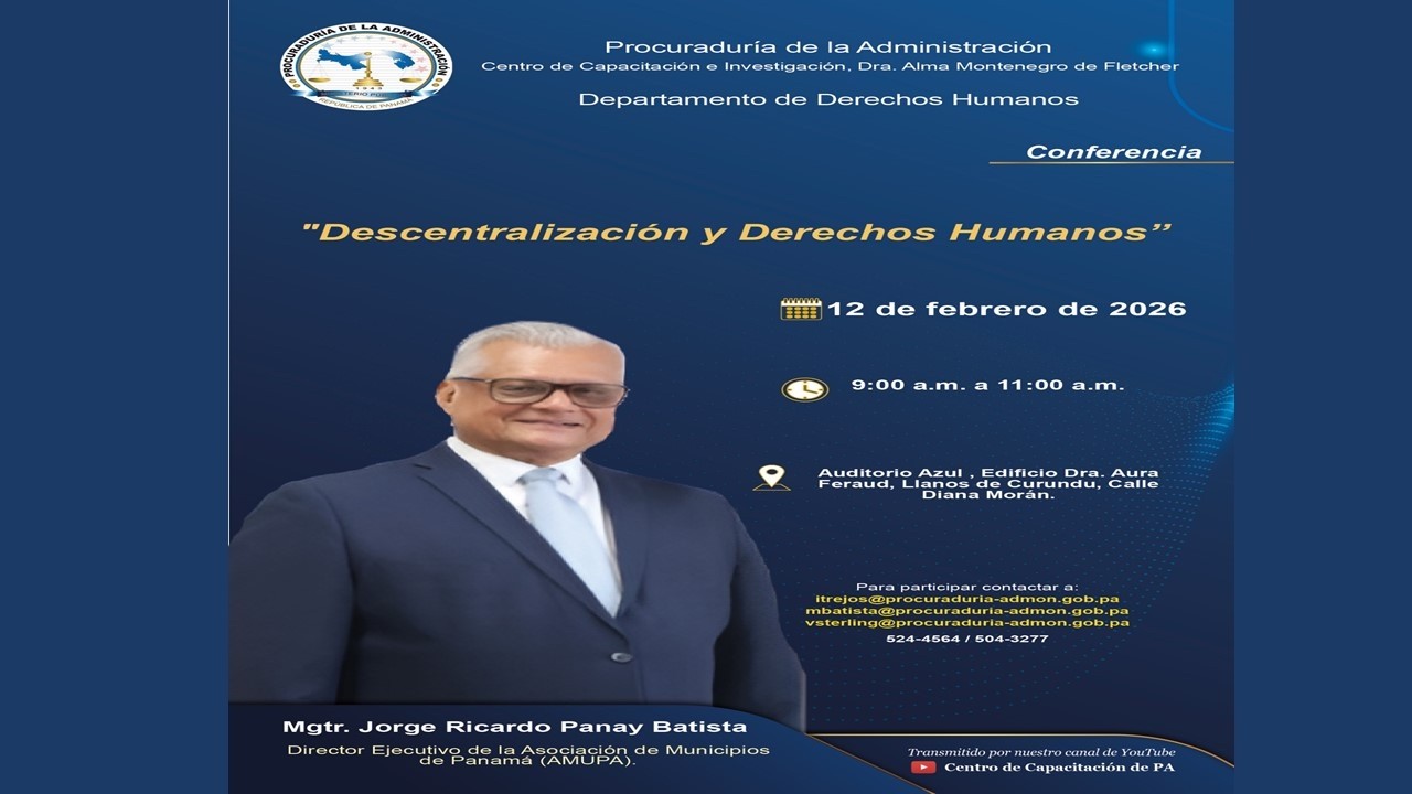 Conferencia: Descentralización y Derechos Humanos.