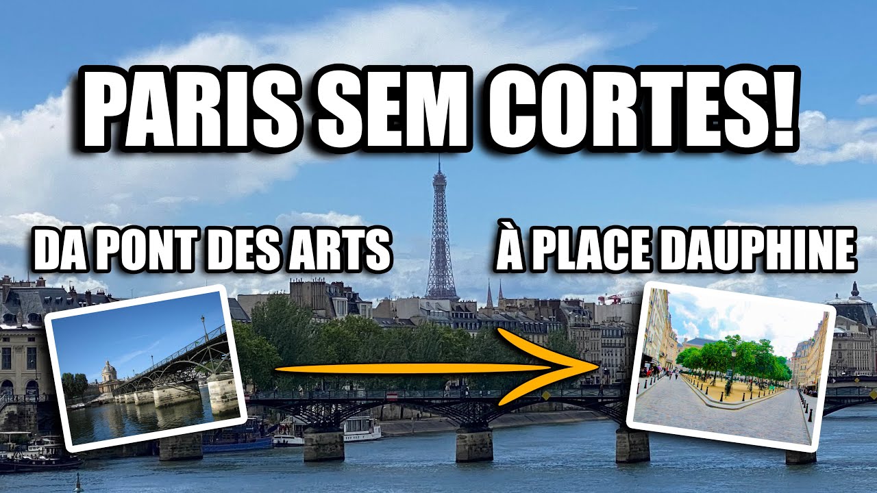 PASSEIO EM PARIS SEM CORTES! DA PONT DES ARTS AT&Eacute; A PLACE DAUPHINE! #placedauphine #paris