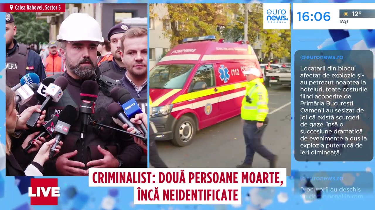 Mai multe persoane audiate după explozia din Rahova. Care sunt ipotezele anchetatorilor