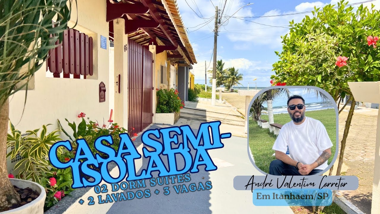 CASA À VENDA - ITANHAEM 50M DO MAR - LINDA CASA! 