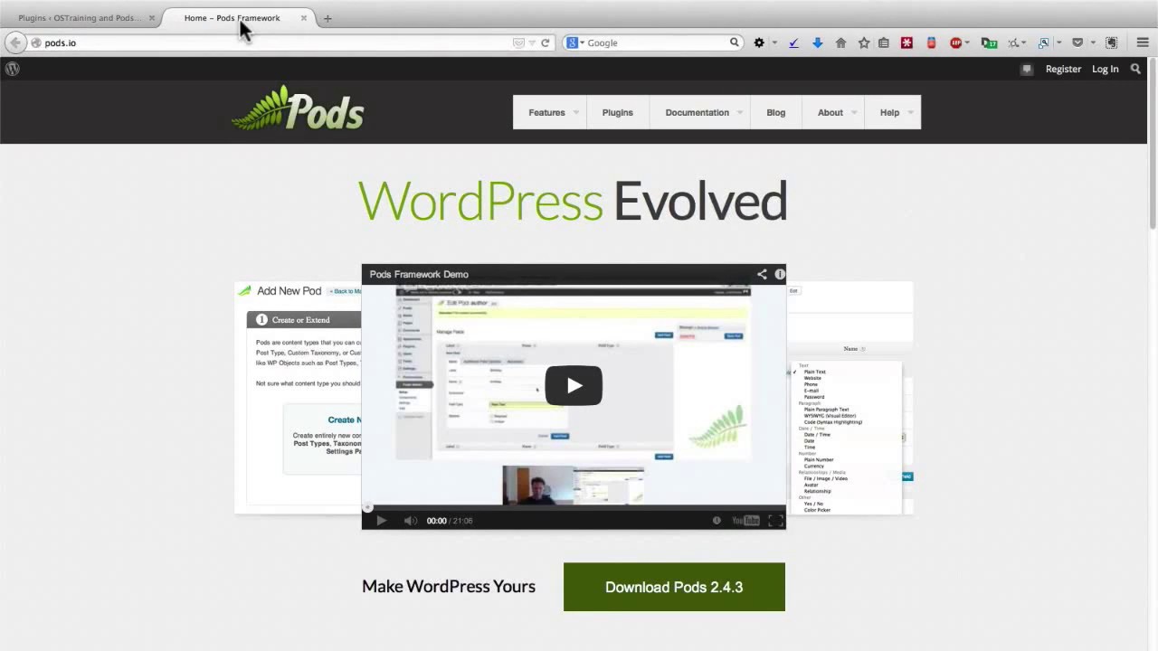 Wordpres Tutorial -Wordpress Training- How to Use the Pods Framework in WordPress