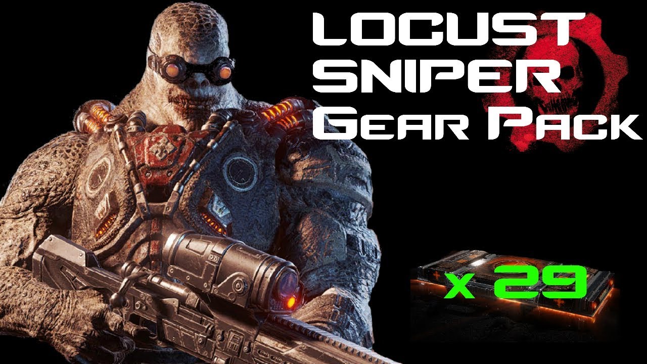 Gears of War 4 - LOCUST SNIPER Pack - Opening 29 Packs!