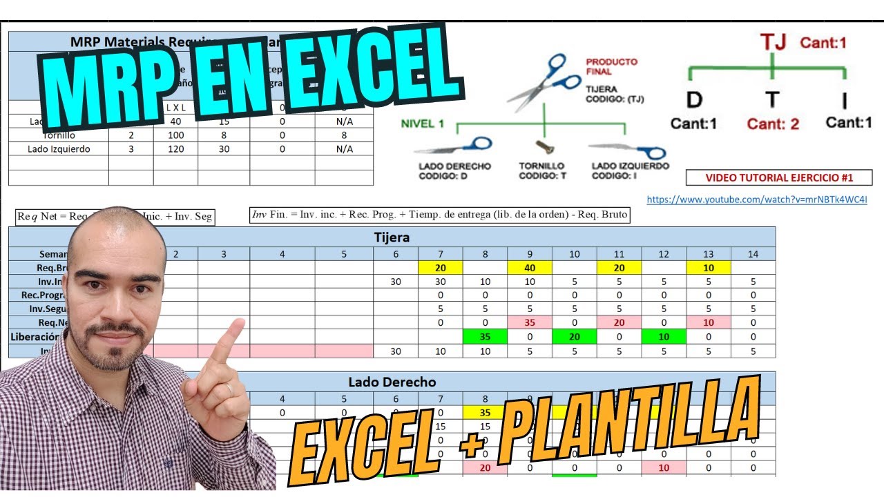 MRP en Excel: ¡DOMINA la Planificación en Minutos!