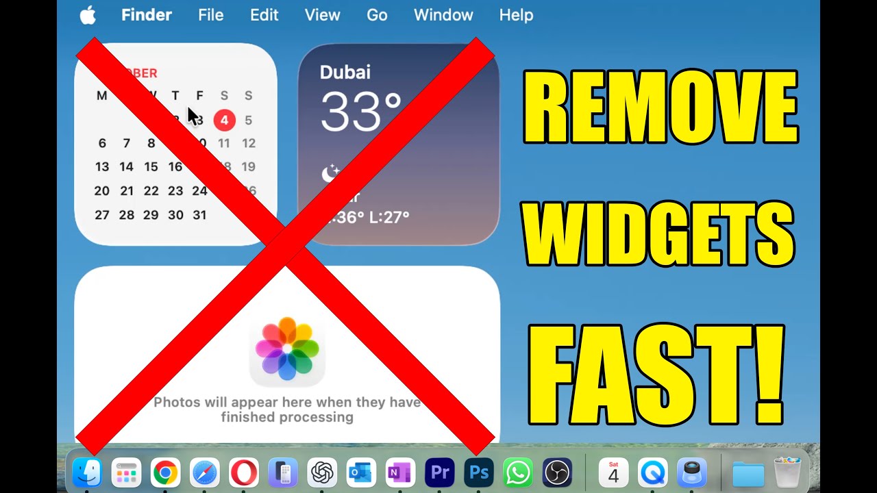 How to Remove Widgets from Mac Desktop (Latest macOS Update)