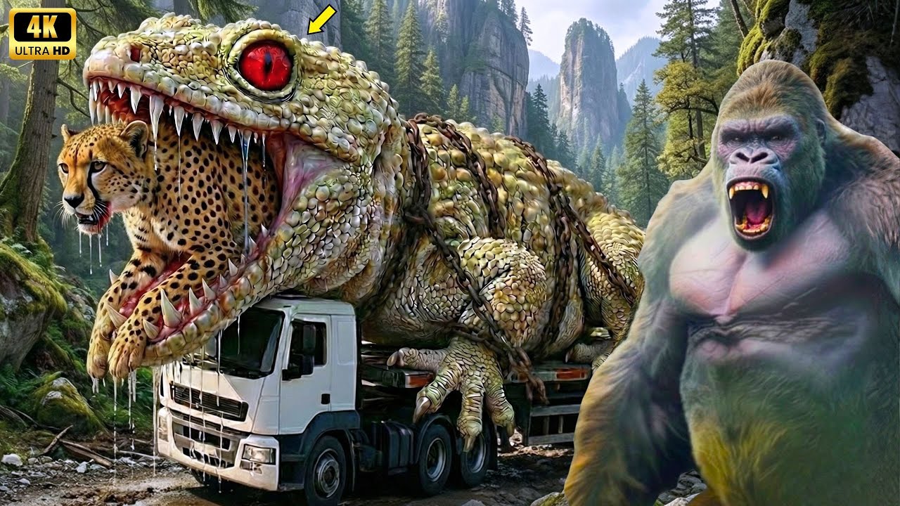 King Kong vs Monsters Full Movie | Giant Gecko vs Poachers | Epic Jungle Battle 4K HD