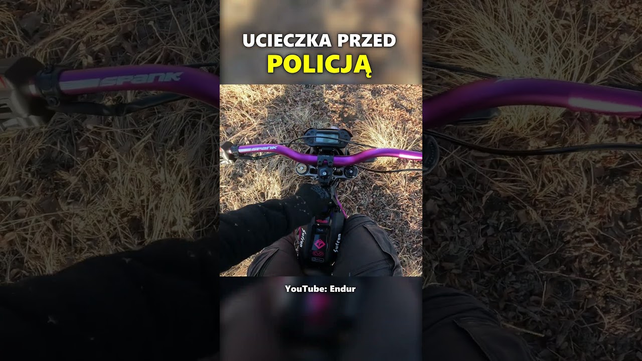POLICJA VS ELEKTRYCZNY CROSS - więcej już wkr&oacute;tce na kanale YouTube: Endur   #shorts