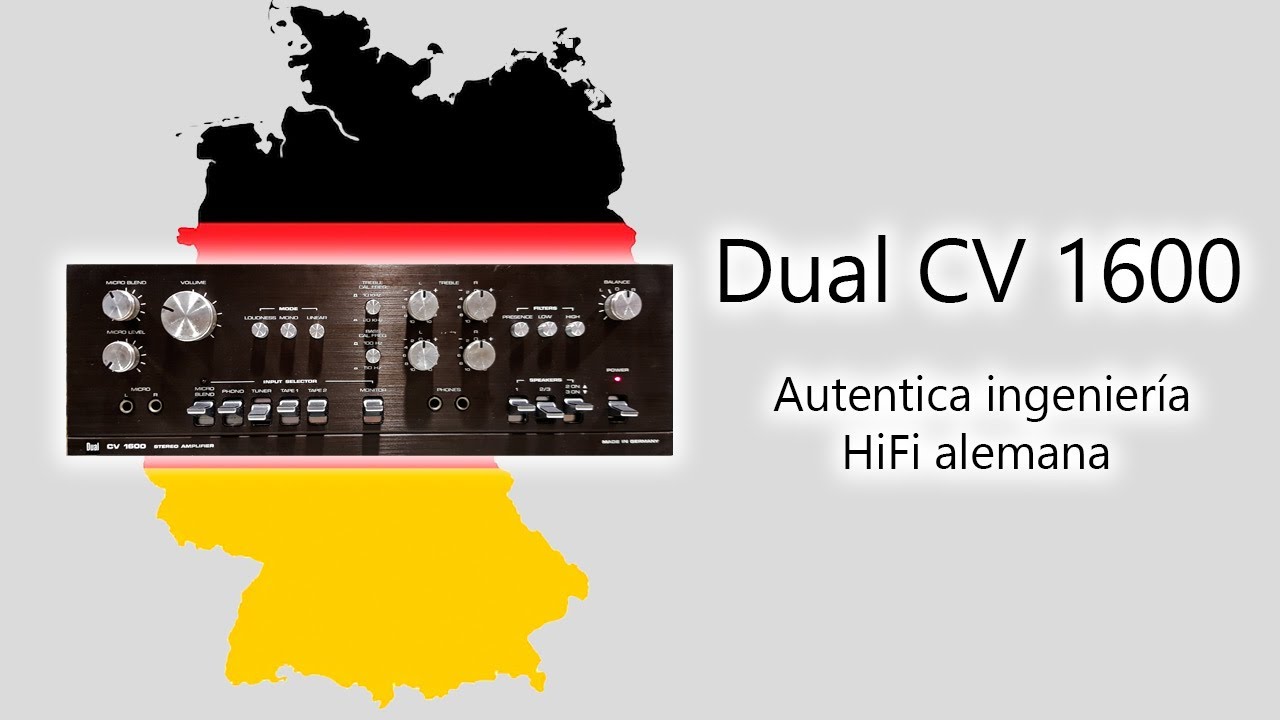 Amplificador HiFi vintage alemán Dual CV 1600