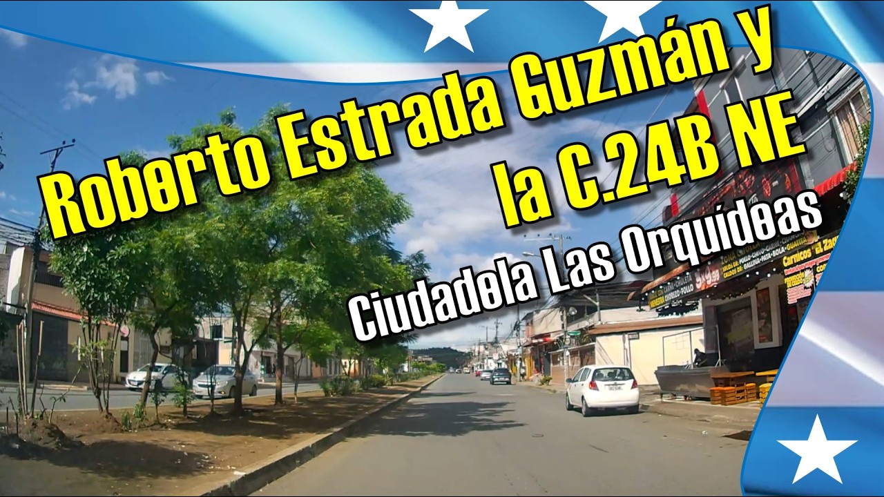 Guayaquil - Ecuador: Calle Roberto Estrada Guzmán hasta la C. 24B NE en la ciudadela Las Orquídeas