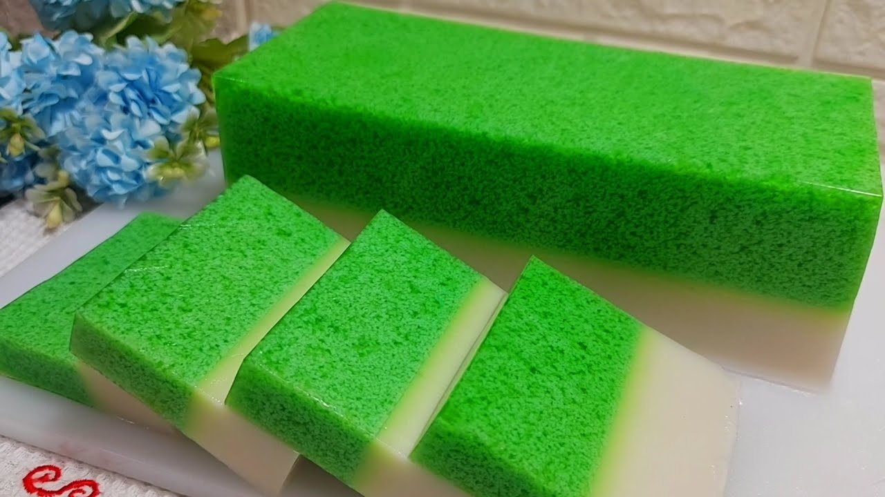 PUDING LUMUT PANDAN LAPIS SANTAN MUDAH DAN ENAK