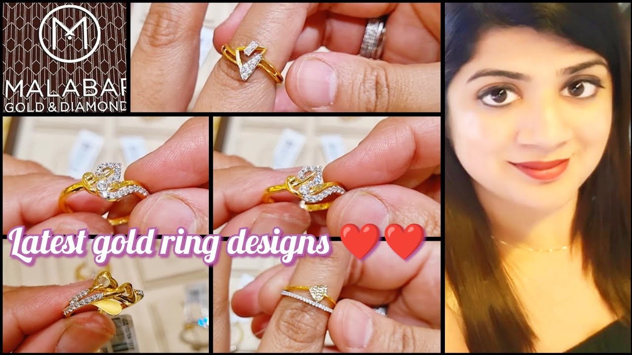 Starting 9000😳 Malabar gold rings with price | Malabar ring designs| Malabar light weight gold rings