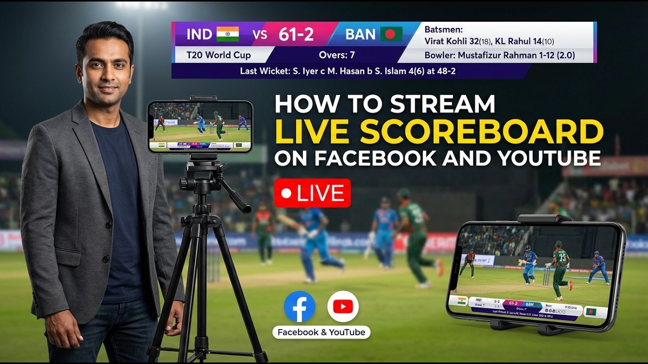 How To Live Stream a Local Cricket Match | Complete step by step Guide (2026)