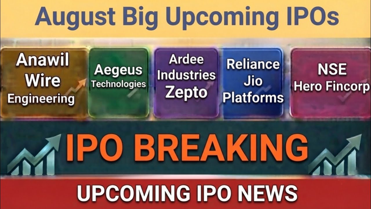 Upcoming IPOS In August 2026 ✅ Upcoming Ipo News ✅ New Ipos in August 🤑🤑 Top Upcoming Ipos