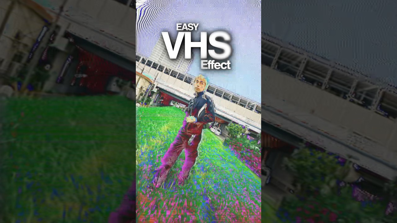 My Go-To VHS Effect 🎥✨#vhs #effect #tutorial #howto