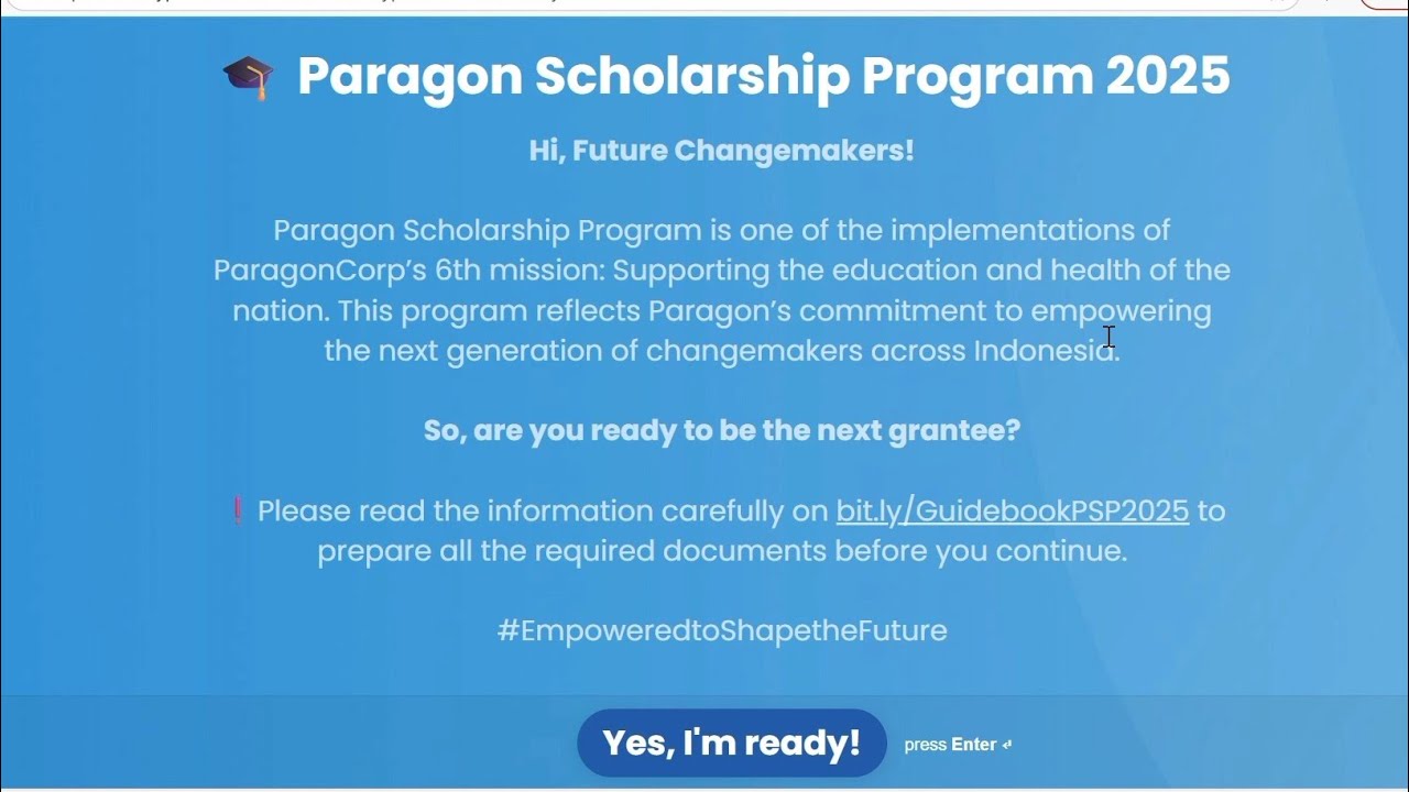 Cara Daftar Beasiswa Paragon Kategori Elevate 2025! Perlu SKTM?