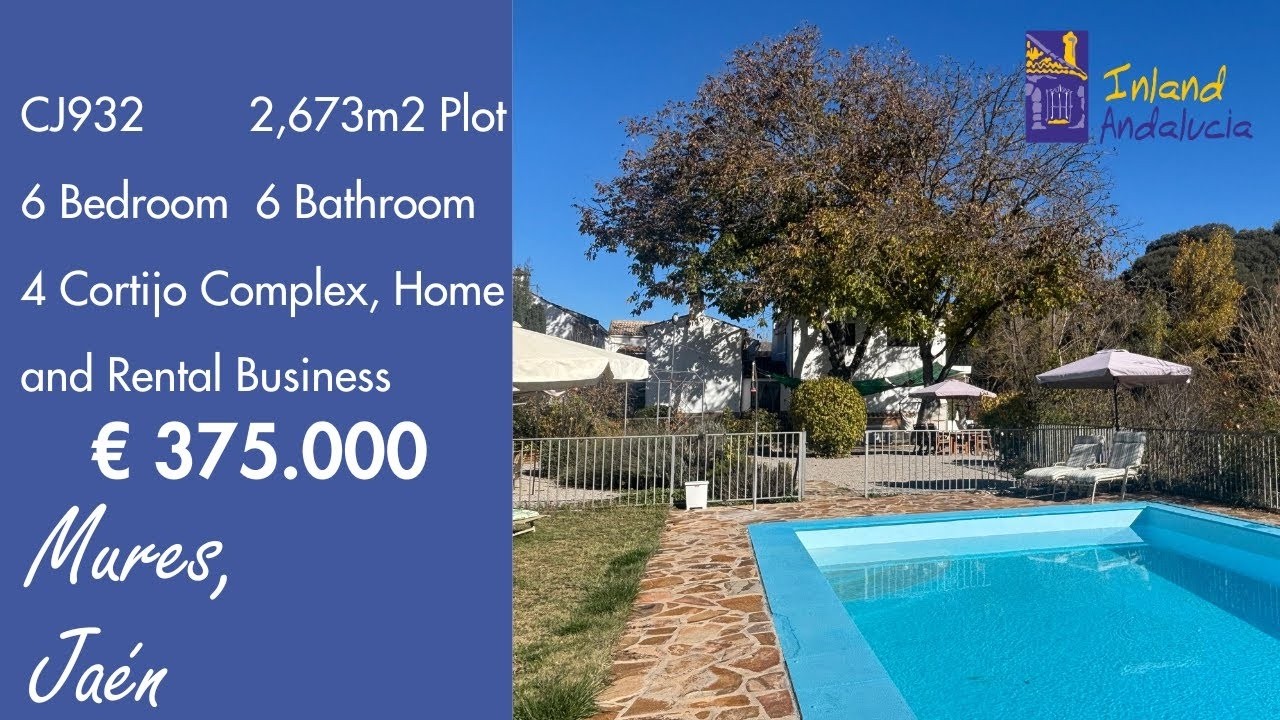 375K, Home and Business, 6 Bed 6 Bath 4 Cortijo Properties for sale in Spain inland Andalucia CJ932