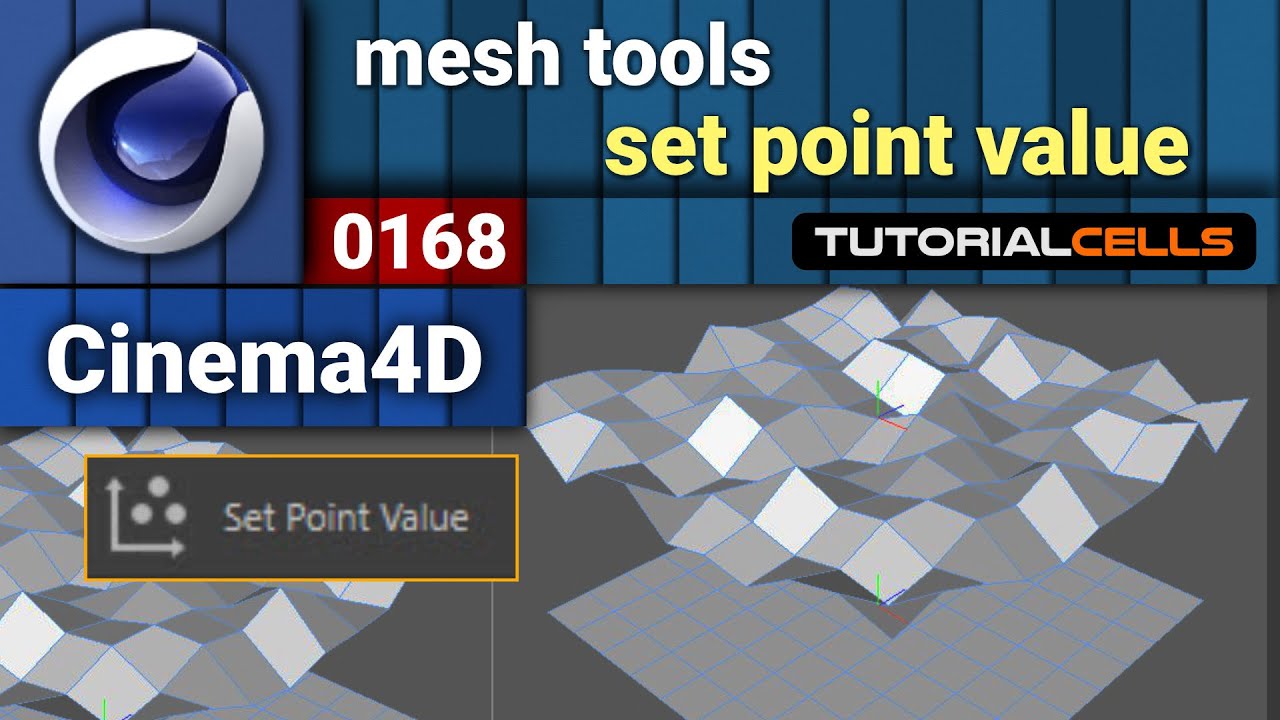 0168. set point value tool in cinema 4d