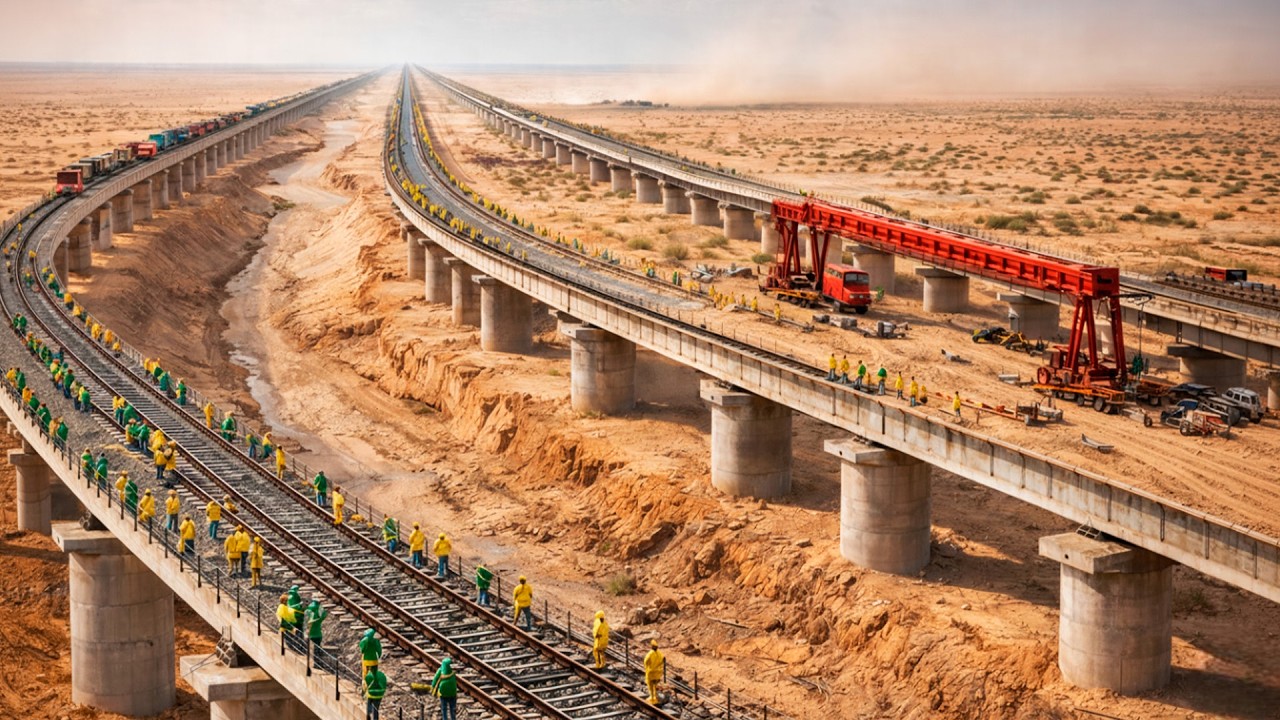 Come La Cina Ha Diviso Il Deserto Mongolo Per Costruire Una Ferrovia Di 2700 Km