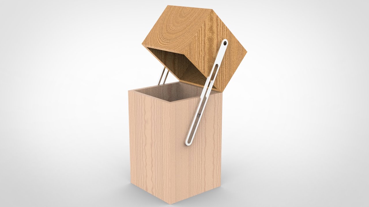 「DESIGN 283」 Folding Wooden Box | Solidworks tutorials