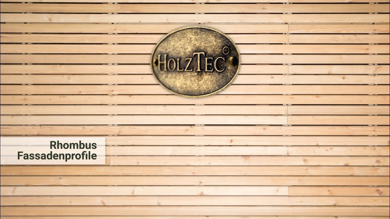 HolzTec - Vormontierte Rhombus Fassadenprofile