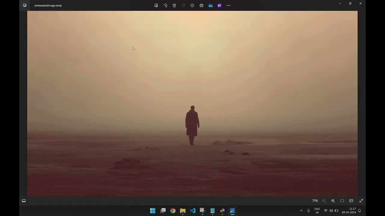 Demonstration of Stegnography using Openstego